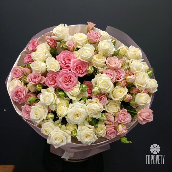 Букет из 15 кустовых роз