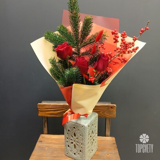 Новогодний букет № 21