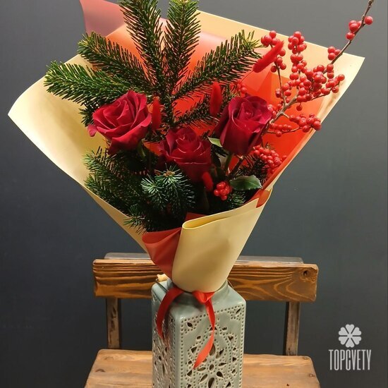 Новогодний букет № 21