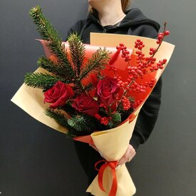 Новогодний букет № 21