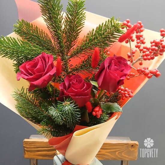 Новогодний букет № 21