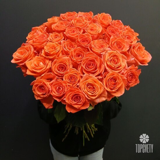 Букет из 35 роз Кения 50см