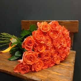 Букет из 35 роз Кения 50см