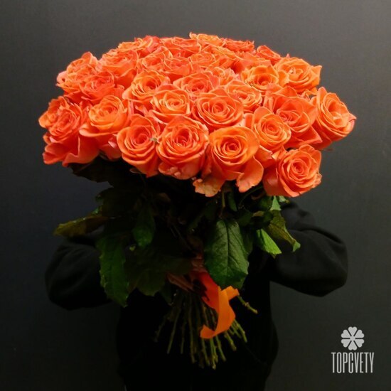 Букет из 35 роз Кения 50см