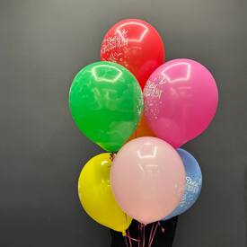 Набор шаров 7 шт С днём рождения!