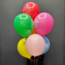 Набор шаров 7 шт С днём рождения!