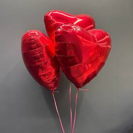 Набор шаров 3 шт Сердце 