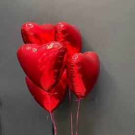 Набор шаров 5 шт Сердце