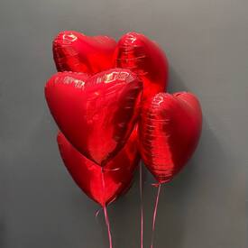 Набор шаров 5 шт Сердце