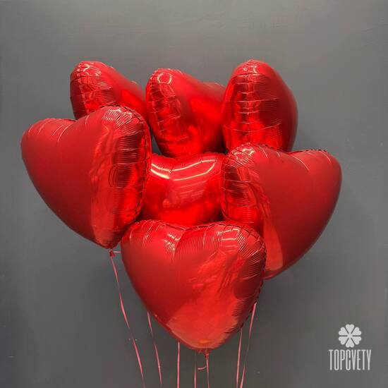 Набор шаров 9 шт Сердце	