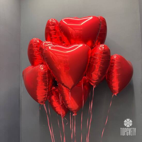 Набор шаров 15 шт Сердце