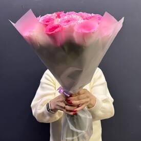 Букет из 35  роз Кения 50см