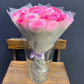 Букет из 35  роз Кения 50см