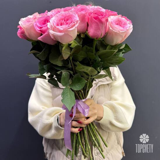 Букет из 35 роз Кения 50см