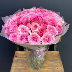 Букет из 51 розы Кения 50см