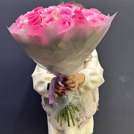 Букет из 51 розы Кения 50см