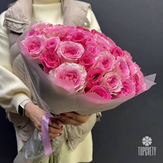 Букет из 51 розы Кения 50см