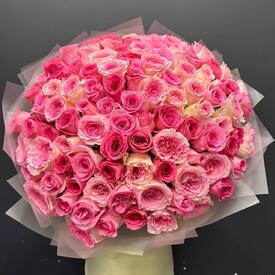 Букет из 101 розы Кения 50см