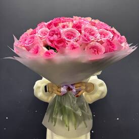 Букет из 101 розы Кения 50см