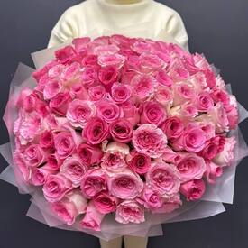Букет из 101 розы Кения 50см