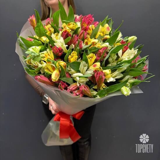 Букет из 25 альстремерий