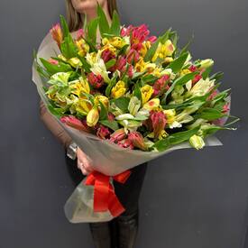 Букет из 25 альстремерий