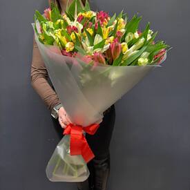 Букет из 25 альстремерии