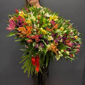 Букет из 101 альстромерии