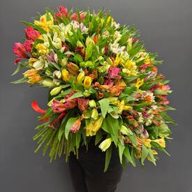 Букет из 75 альстромерии