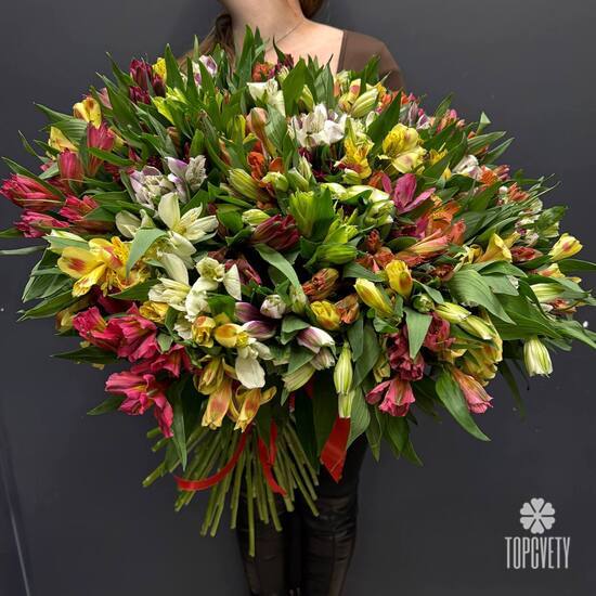 Букет из 75 альстромерии