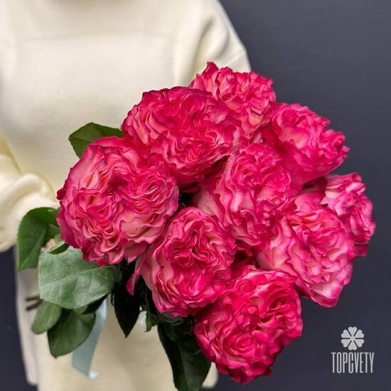 Букет из 9 пиновидных роз Эквадор 50см