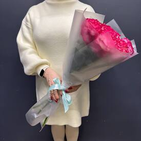 Букет из 11 пиновидных роз Эквадор 50см 