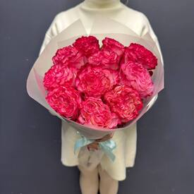 Букет из 11 пиновидных роз Эквадор 50см 