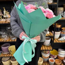 Букет из роз, гербер и хризантем