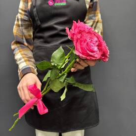 Букет из 3 розовых роз Эквадор 50см	