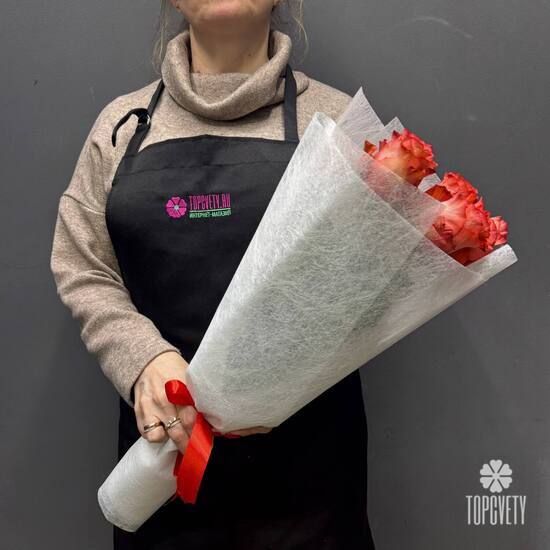 Букет из 5 роз Эквадор 50см