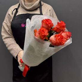 Букет из 5 роз Эквадор 50см