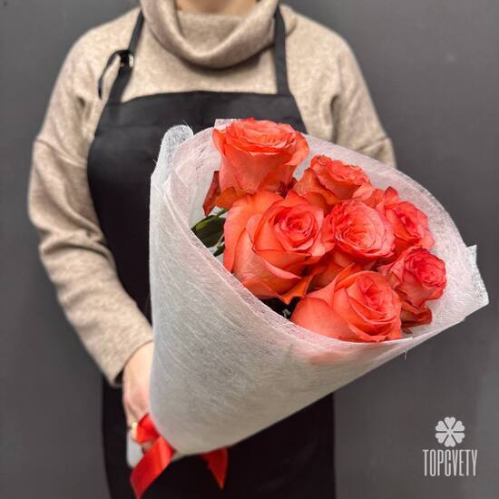 Букет из 7 роз Эквадор 50см