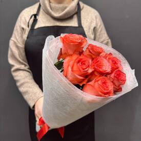 Букет из 7 роз Эквадор 50см