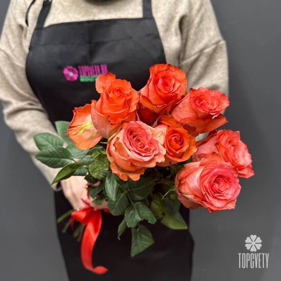 Букет из 7 роз Эквадор 50см