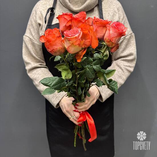 Букет из 7 роз Эквадор 50см