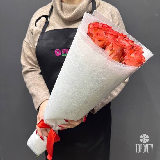 Букет из 9 роз Эквадор 50см