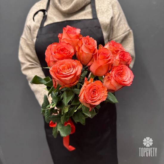 Букет из 9 роз Эквадор 50см