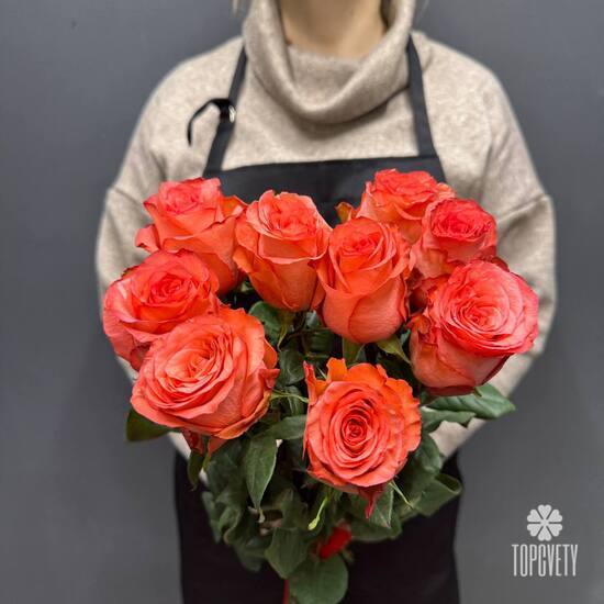 Букет из 9 роз Эквадор 50см