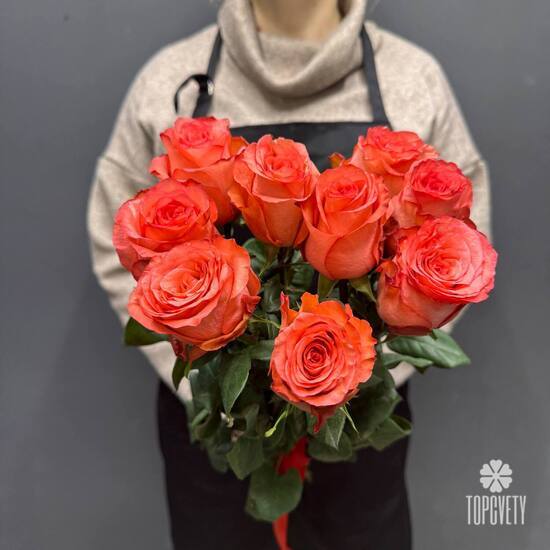 Букет из 9 роз Эквадор 50см