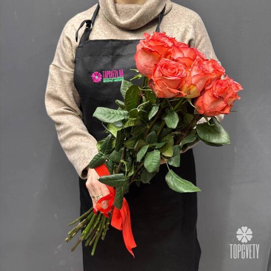 Букет из 15 роз Эквадор 50см