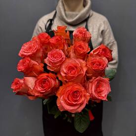 Букет из 15 роз Эквадор 50см