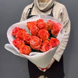Букет из 15 роз Эквадор 50см