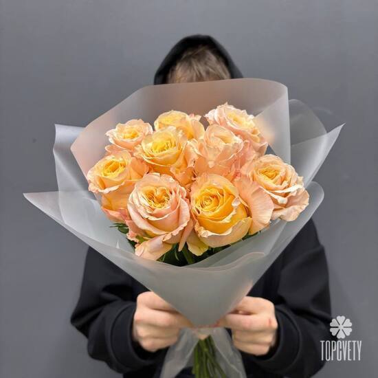 Букет из 9 роз Эквадор 50см
