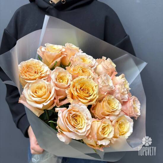 Букет из 17 роз Эквадор 50см
